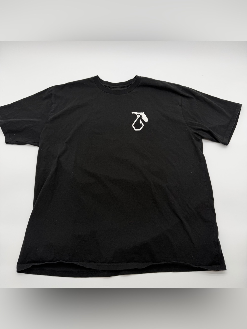 Volcom Black Short Sleeve Crew T-Shirt with White Chest Graphic